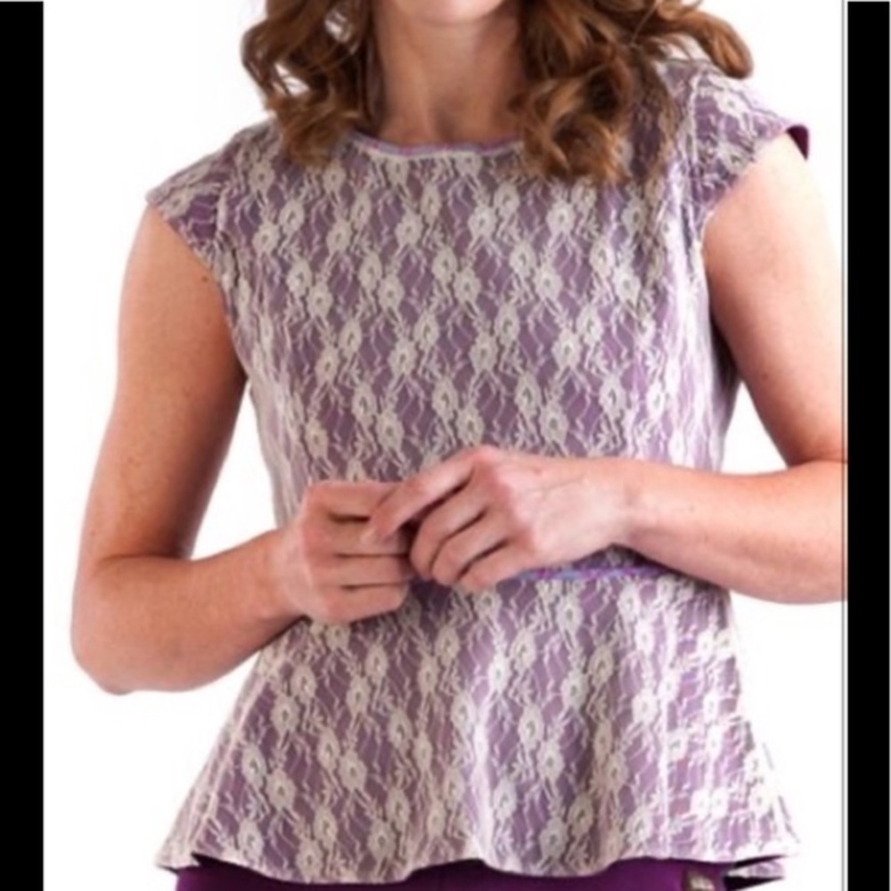 Matilda Jane Pippenger Lace Peplum Top